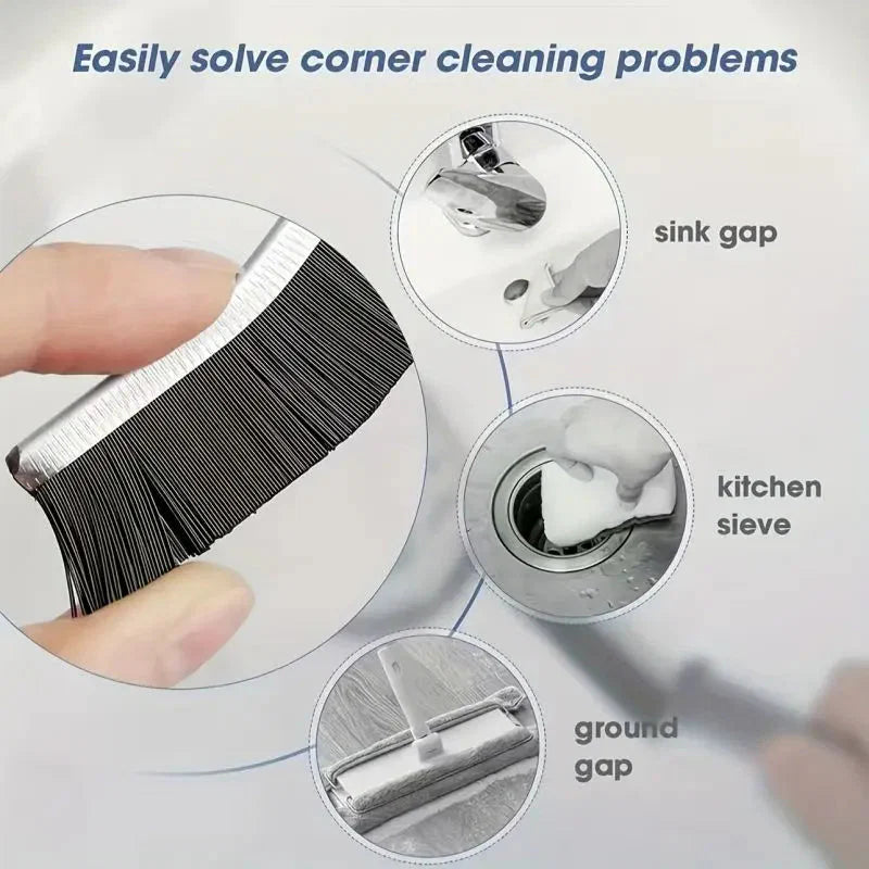 Hard Bristle Crevice Cleaning Brush – Perfect for Tile Joints, Window Tracks, and Seam Cleaning - P's One-Stop Shop 