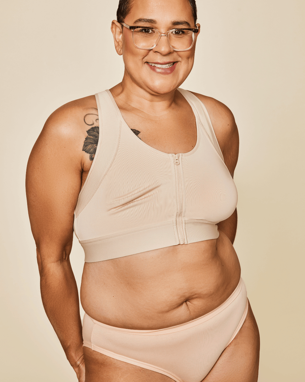 Hero Front‑Closure Sports Bra - Buff - P's One-Stop Shop 