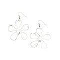Hibiscus silver earrings - P's One-Stop Shop 