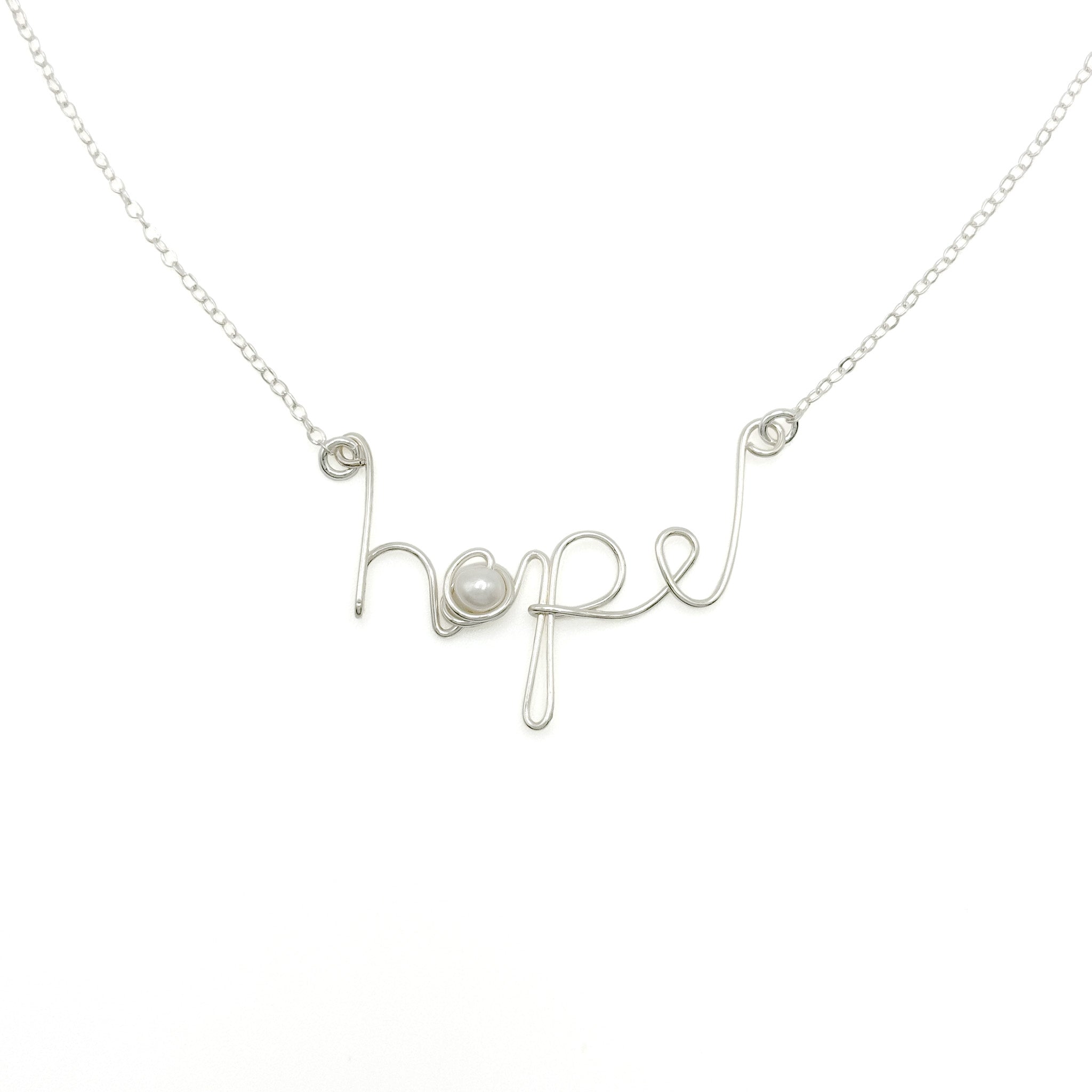 Hope sterling silver necklace - P's One-Stop Shop 