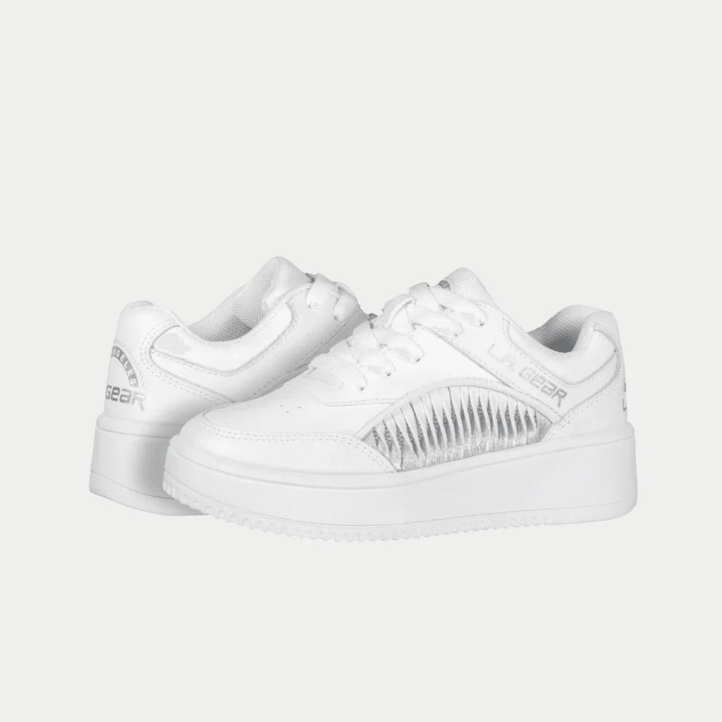 LA Gear Kids Flame Lowtop | White - P's One-Stop Shop 