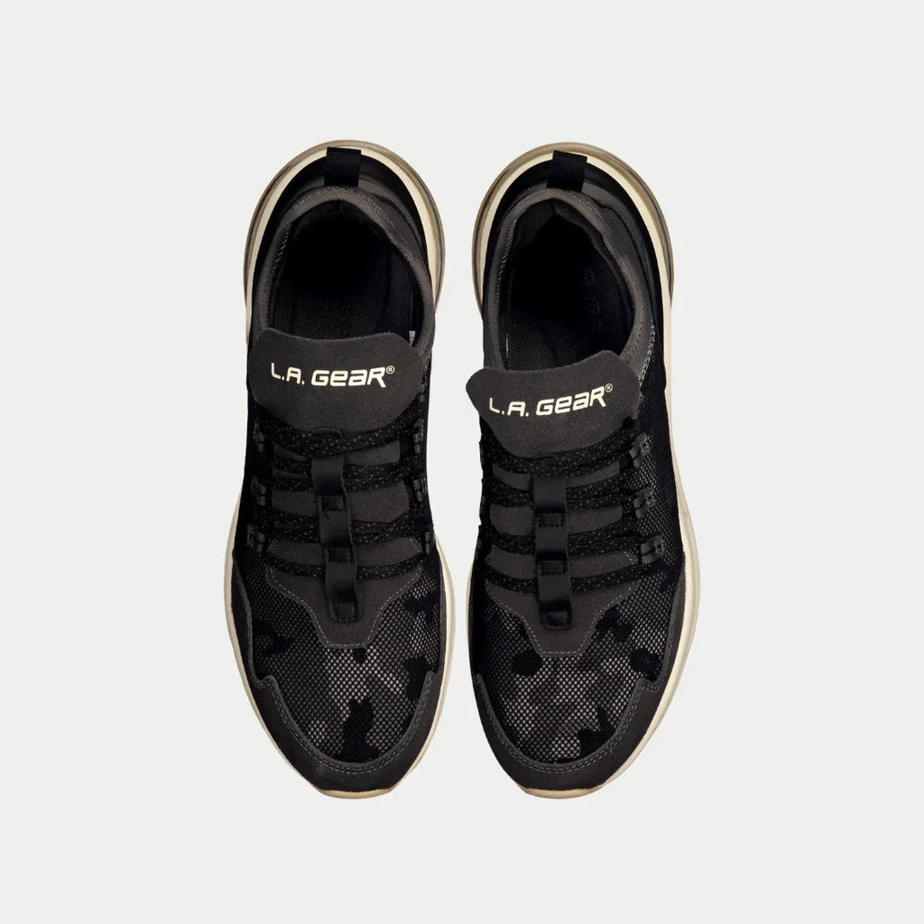 LA Gear Men’s Runyon Lowtop | Black x Gray - P's One-Stop Shop 
