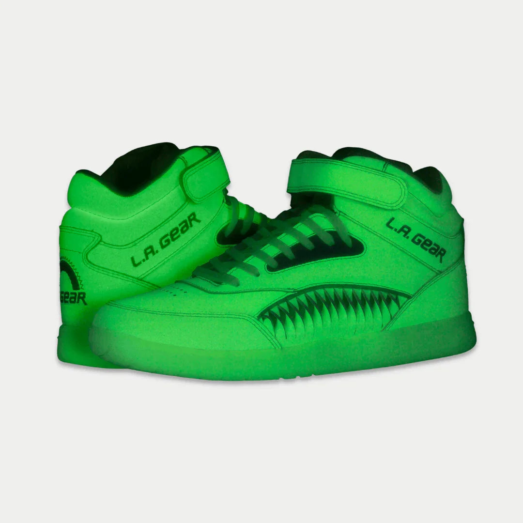 LA Gear Women’s Flame Hightop | Neon Yellow Glow - P's One-Stop Shop 