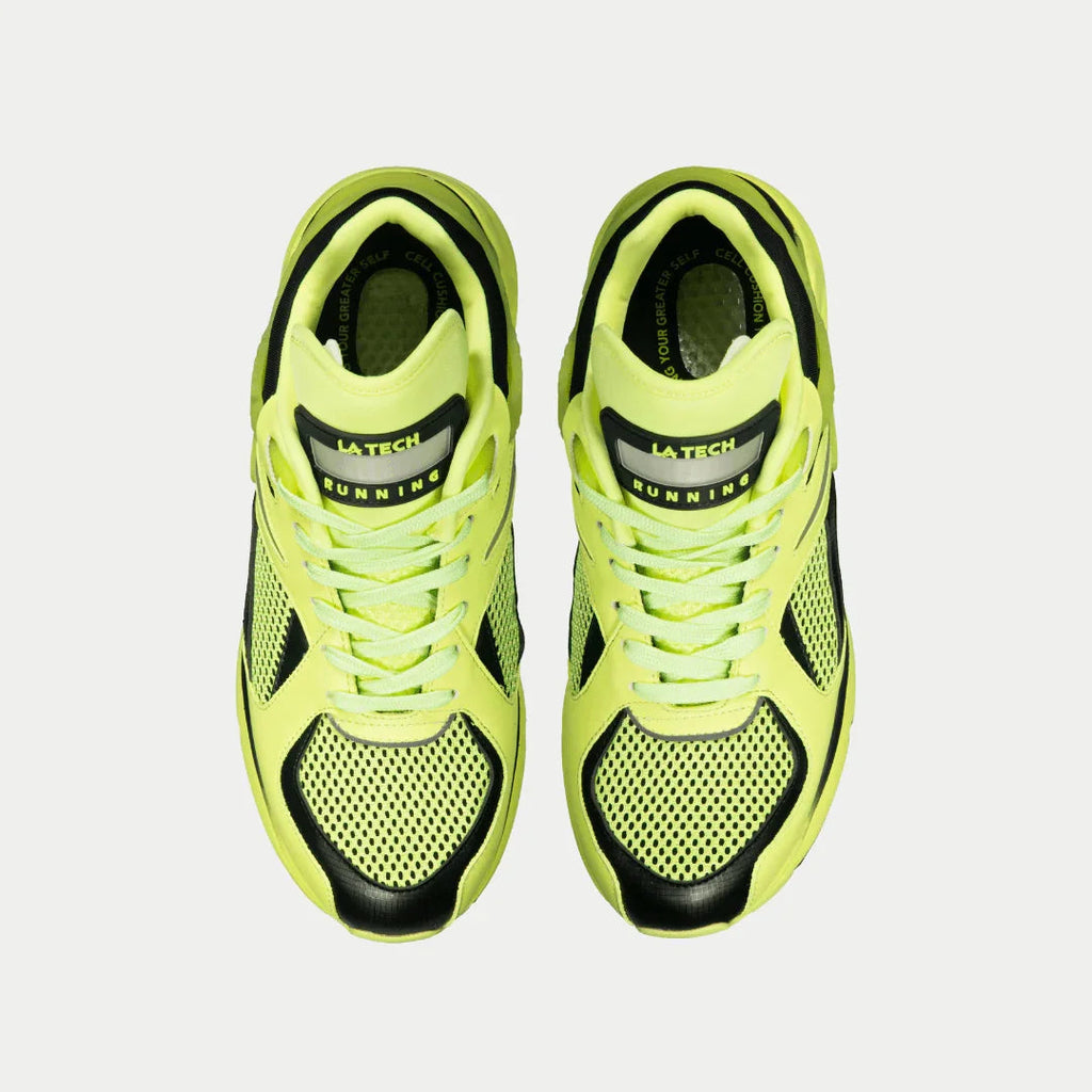 LA Gear Women's Light-Up x Glow Lowtop | Neon Yellow x Black - P's One-Stop Shop 