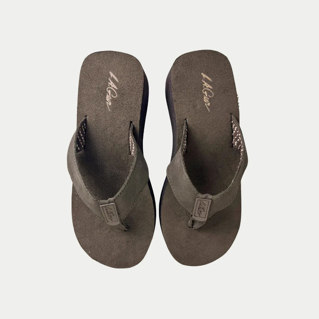 LA Gear Women’s Malibu Flip-Flop | Brown Wedge - P's One-Stop Shop 