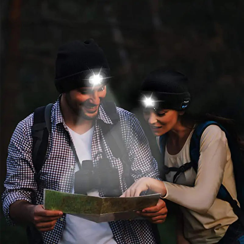 LED Hat With Stereo Headset - P's One-Stop Shop 