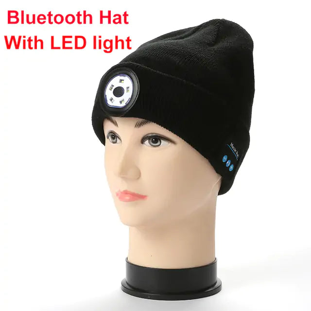 LED Hat With Stereo Headset - P's One-Stop Shop 