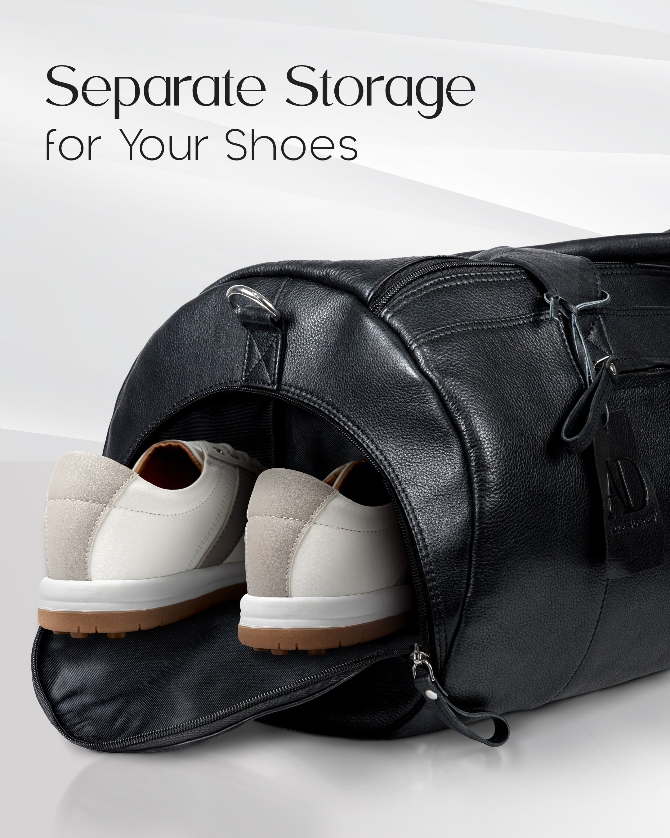 Leather Travel Duffel Bag - P's One-Stop Shop 