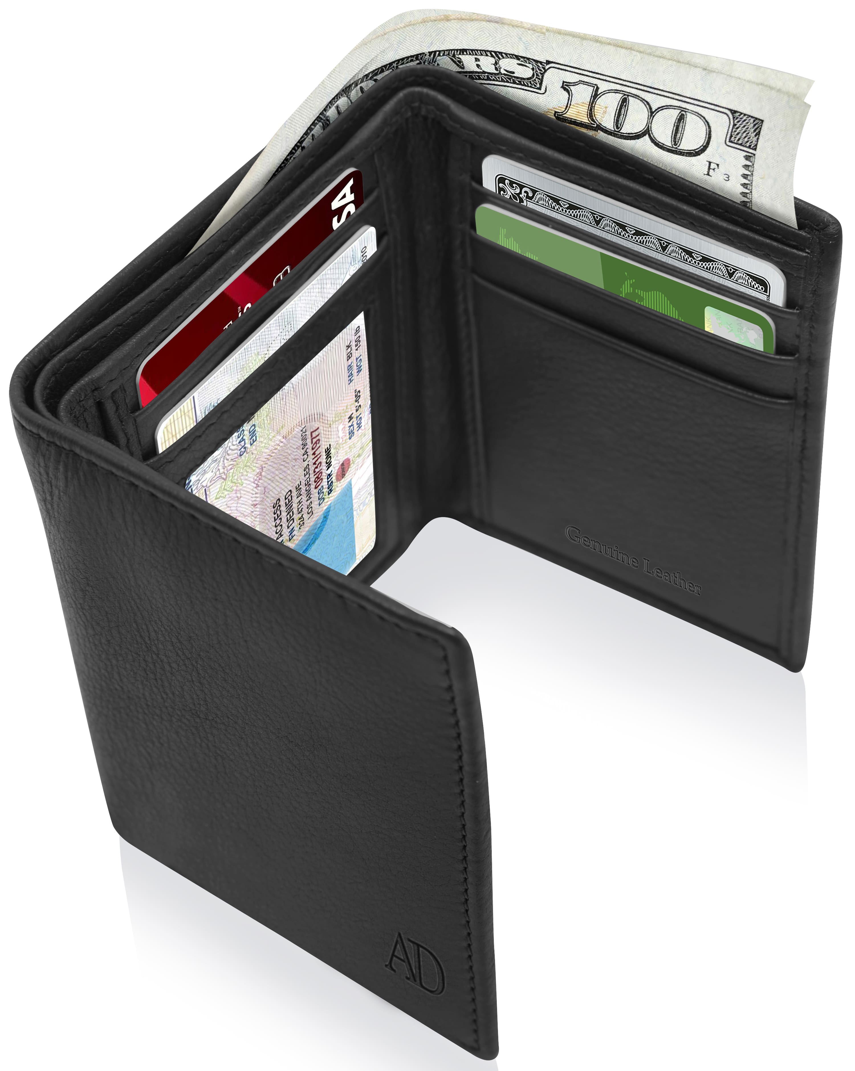 Leather Trifold Wallet - P's One-Stop Shop 