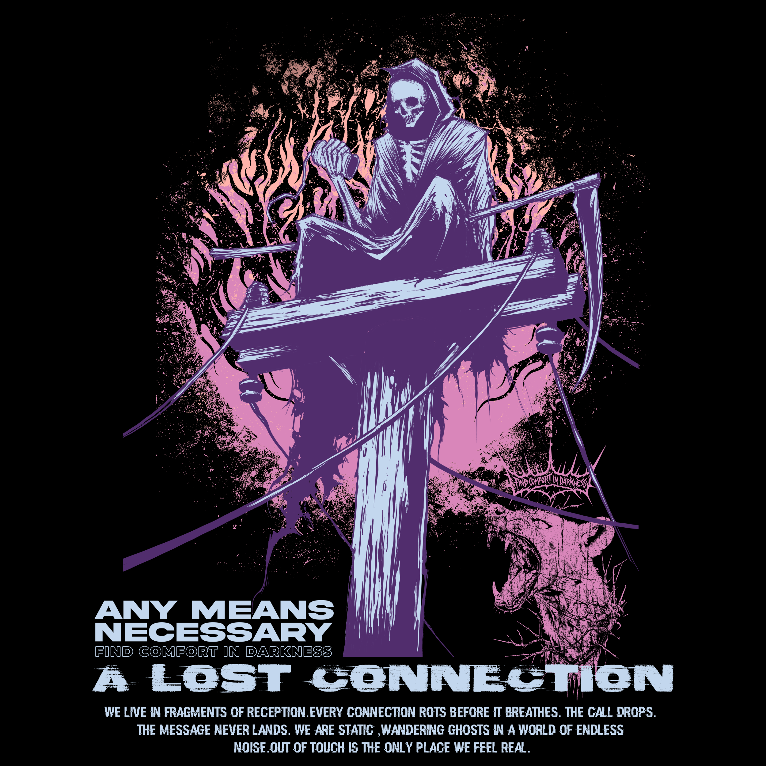 Lost Connection Pullover Hoodie - P's One-Stop Shop 