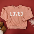 Loved Crewneck Sweatshirt - Red or Pink - P's One-Stop Shop 