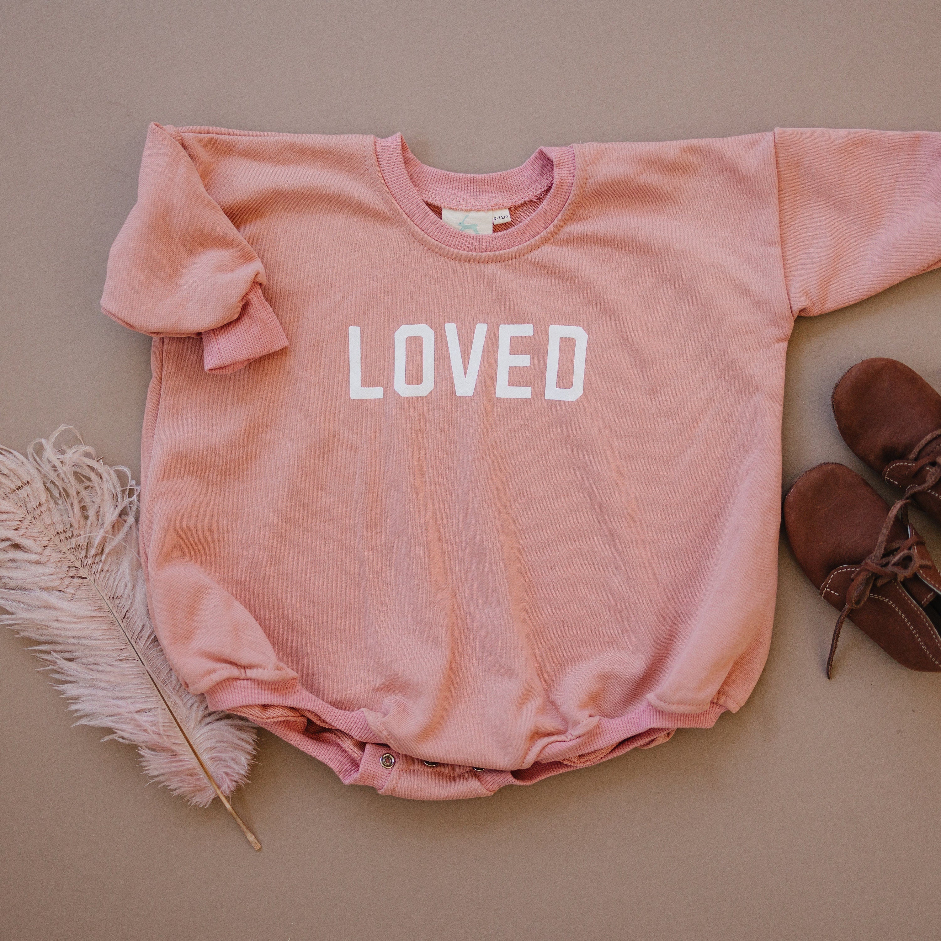Loved Sweatshirt Romper - more colors - P's One-Stop Shop 