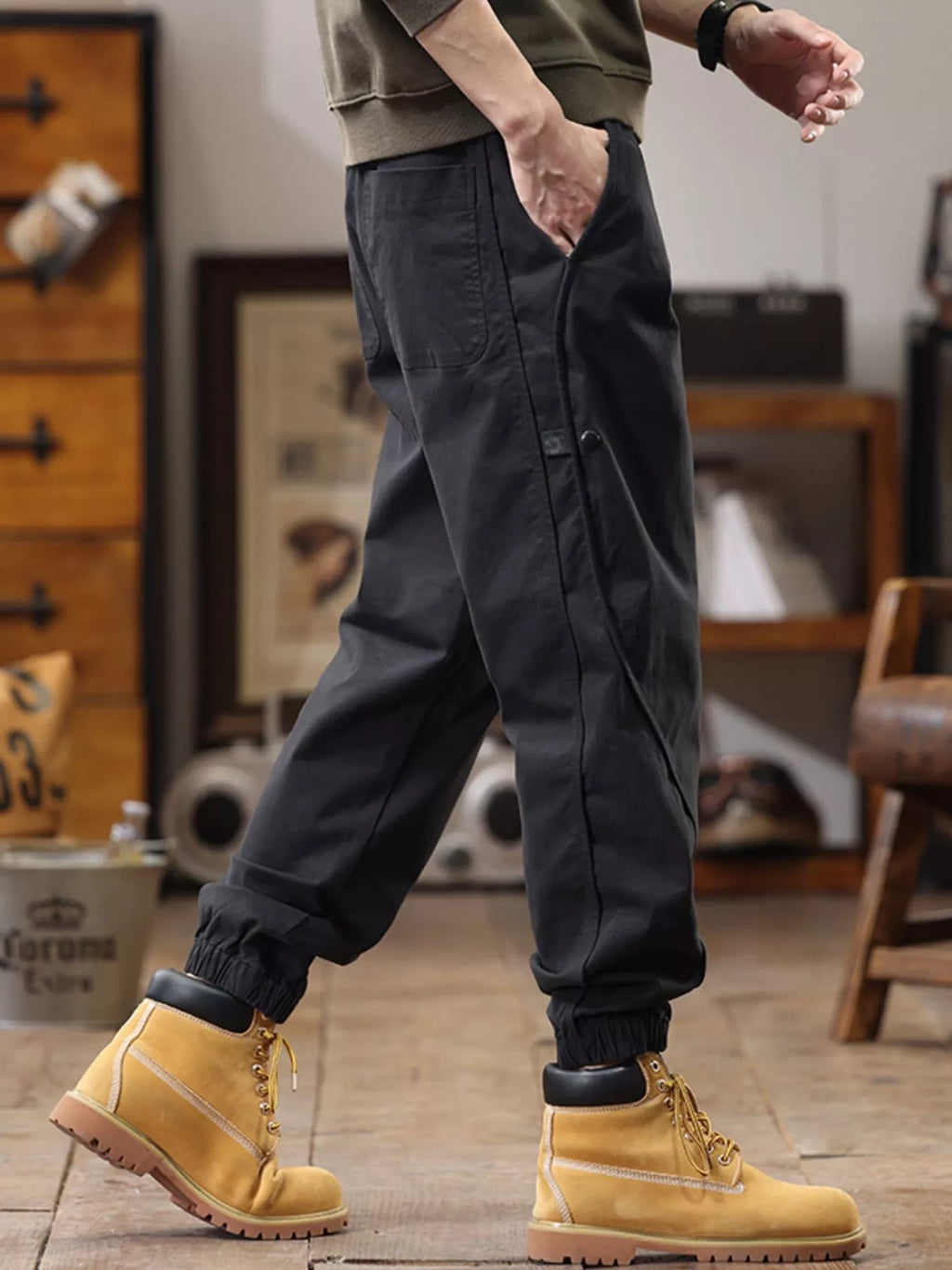 Men's Drawstring Jogger Plus Size - P's One-Stop Shop 