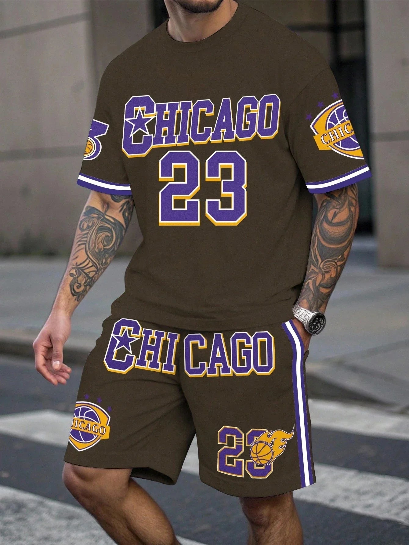Men's Plus Size Basketball Clothing Set - P's One-Stop Shop 