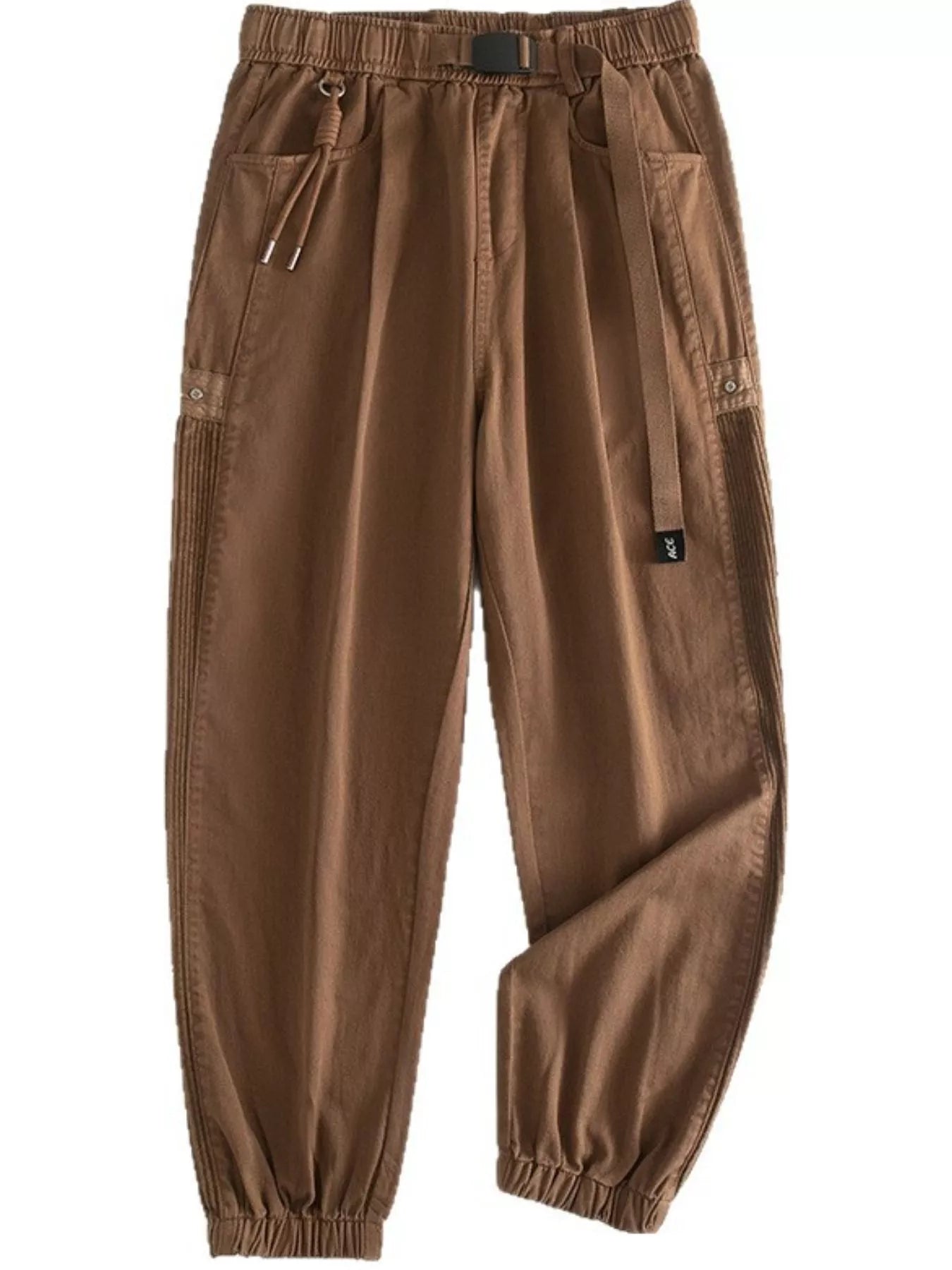 Men's Plus Size Drawstring Cargo Joggers - P's One-Stop Shop 