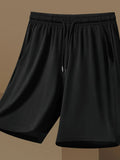 Men's Plus Size Drawstring Pocketed Shorts - P's One-Stop Shop 