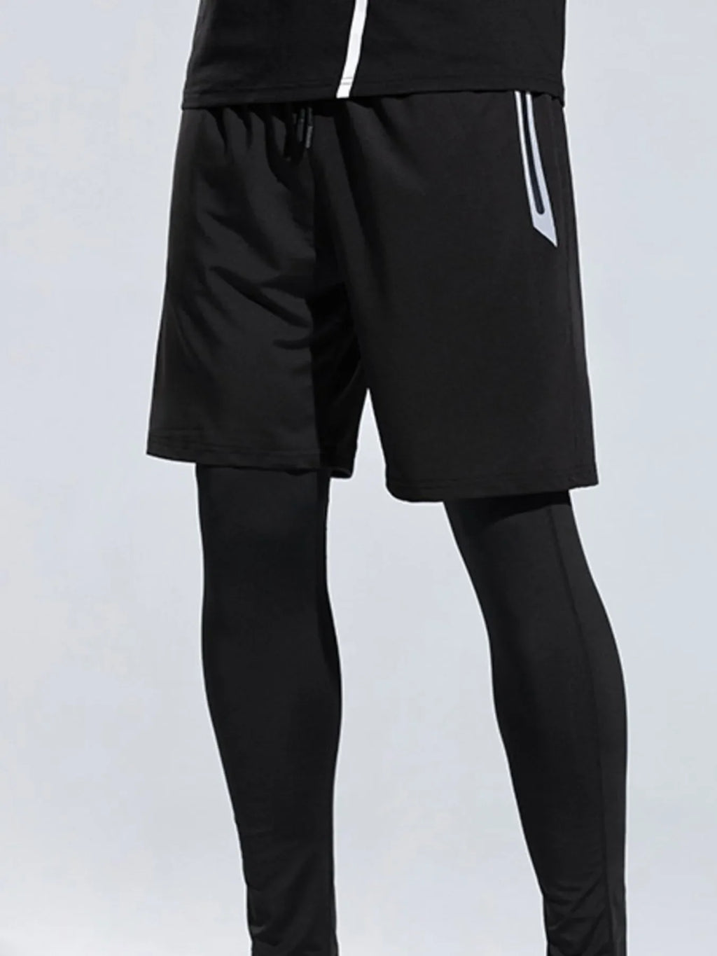 Men's Plus Size Elastic Waist Active Shorts - P's One-Stop Shop 