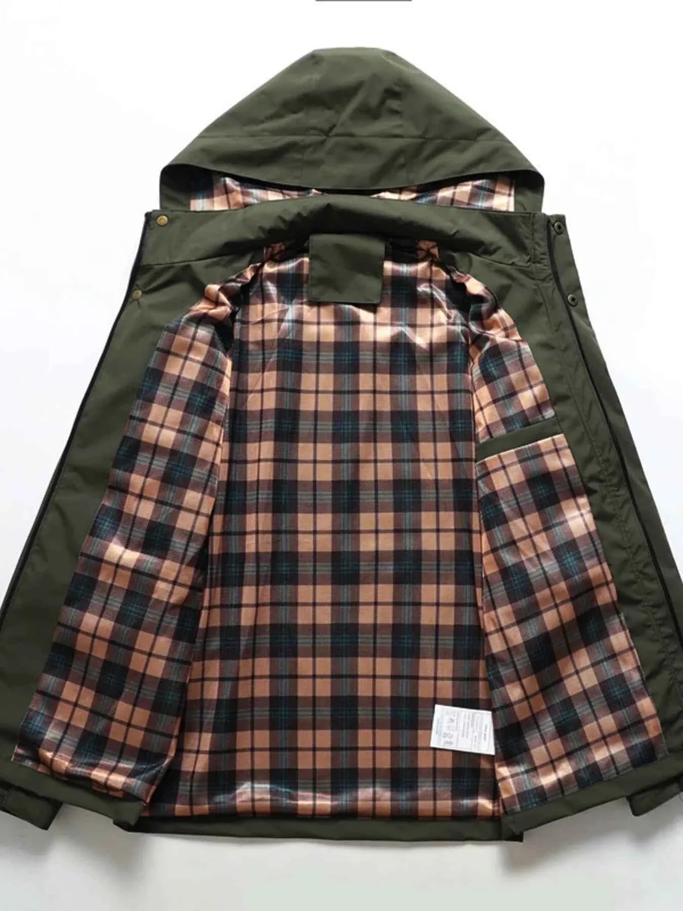 Men's Plus Size Hooded Outdoor Windproof Coat - P's One-Stop Shop 