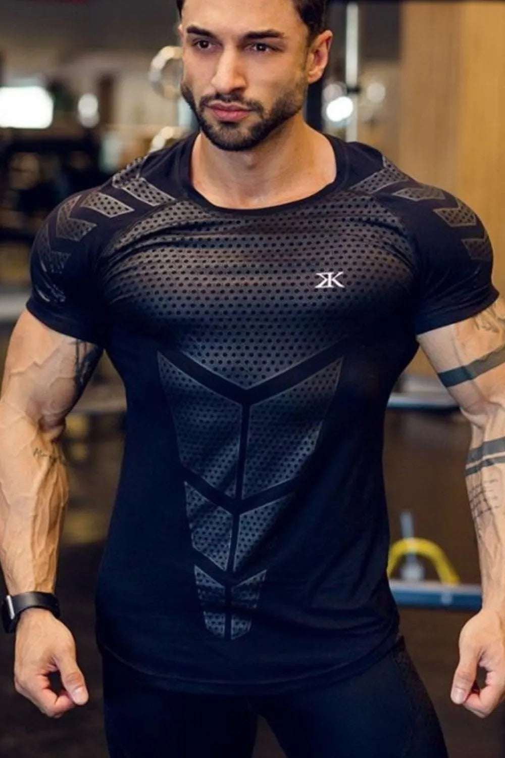Men's Plus Size Round Neck Short Sleeve T-Shirt - P's One-Stop Shop 