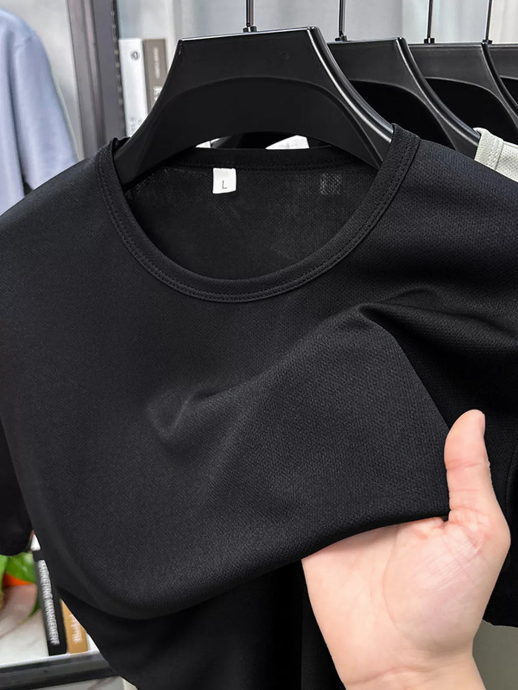Men's Plus Size Round Neck Short Sleeve T-Shirt - P's One-Stop Shop 