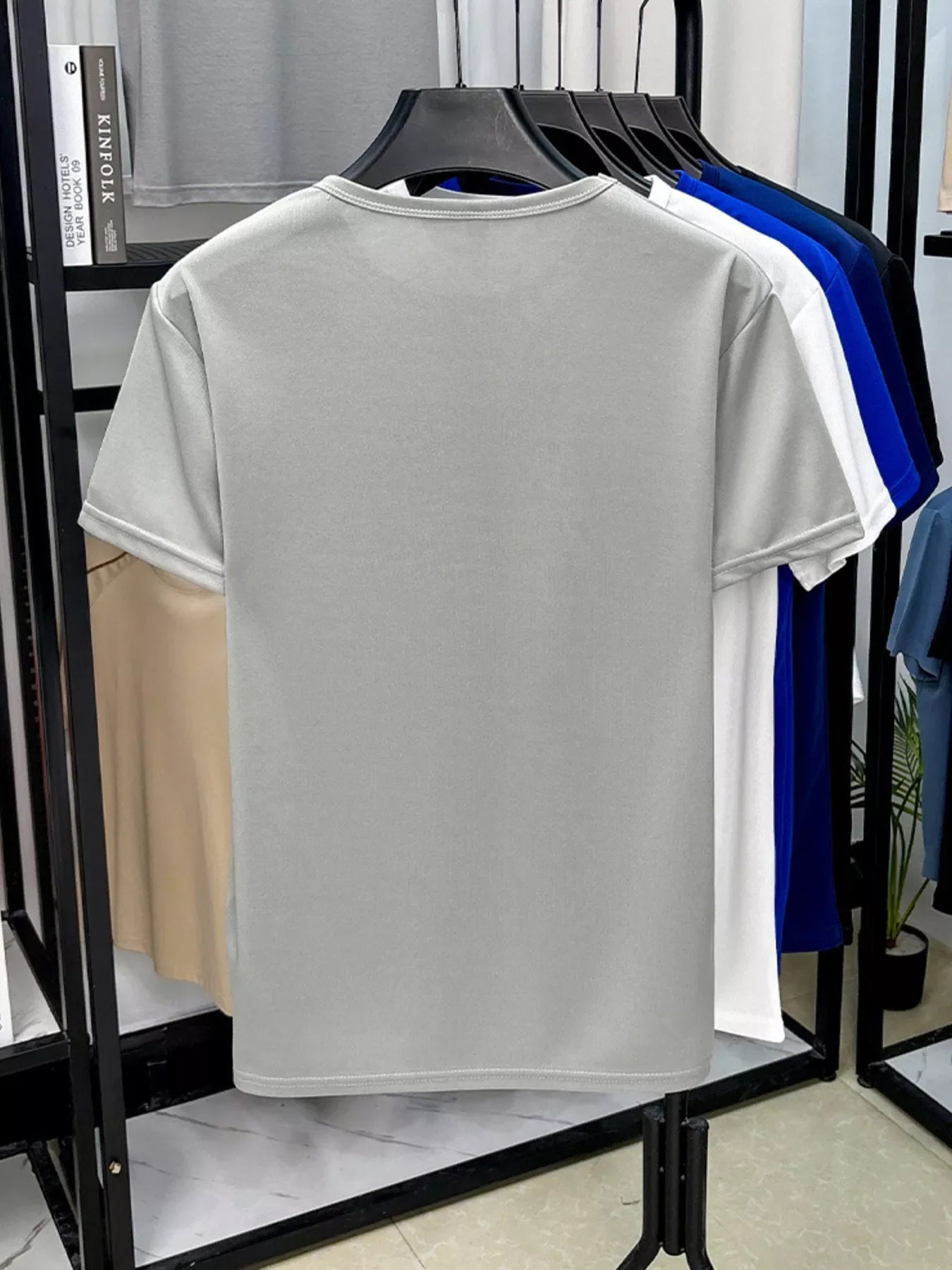 Men's Plus Size Round Neck Short Sleeve T-Shirt - P's One-Stop Shop 