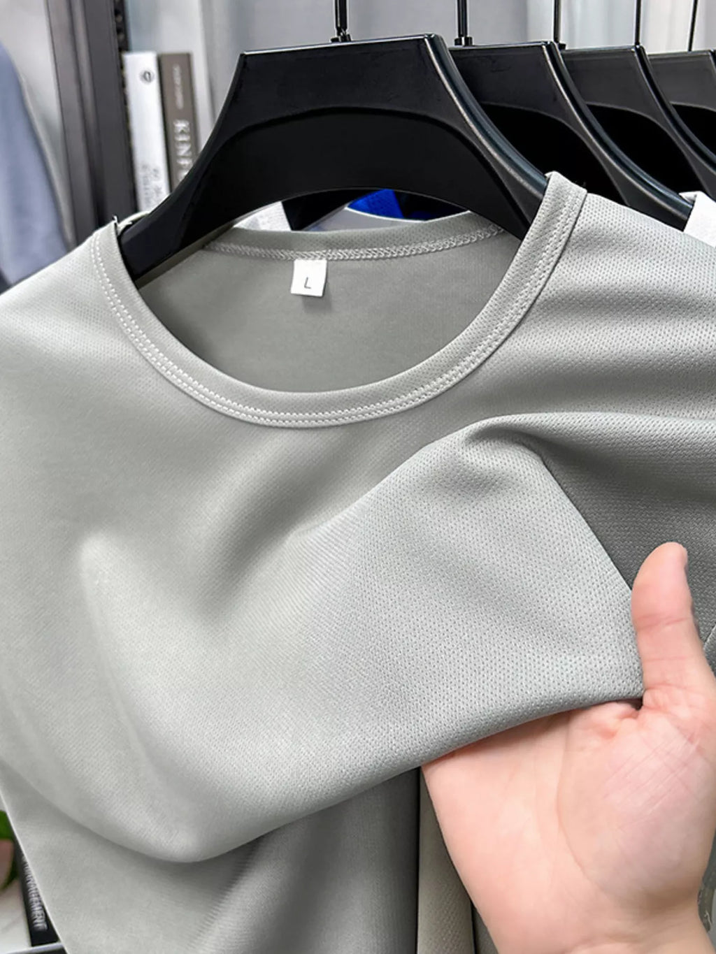 Men's Plus Size Round Neck Short Sleeve T-Shirt - P's One-Stop Shop 