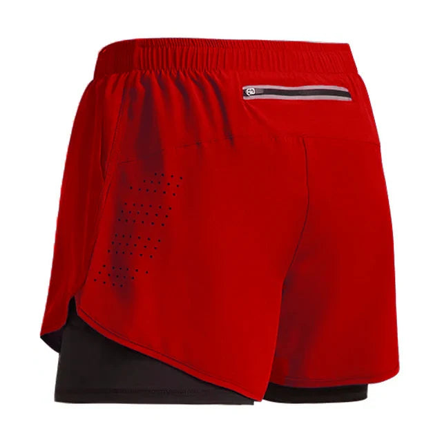 Men's Running Shorts 2 In 1 Quick Dry - P's One-Stop Shop 