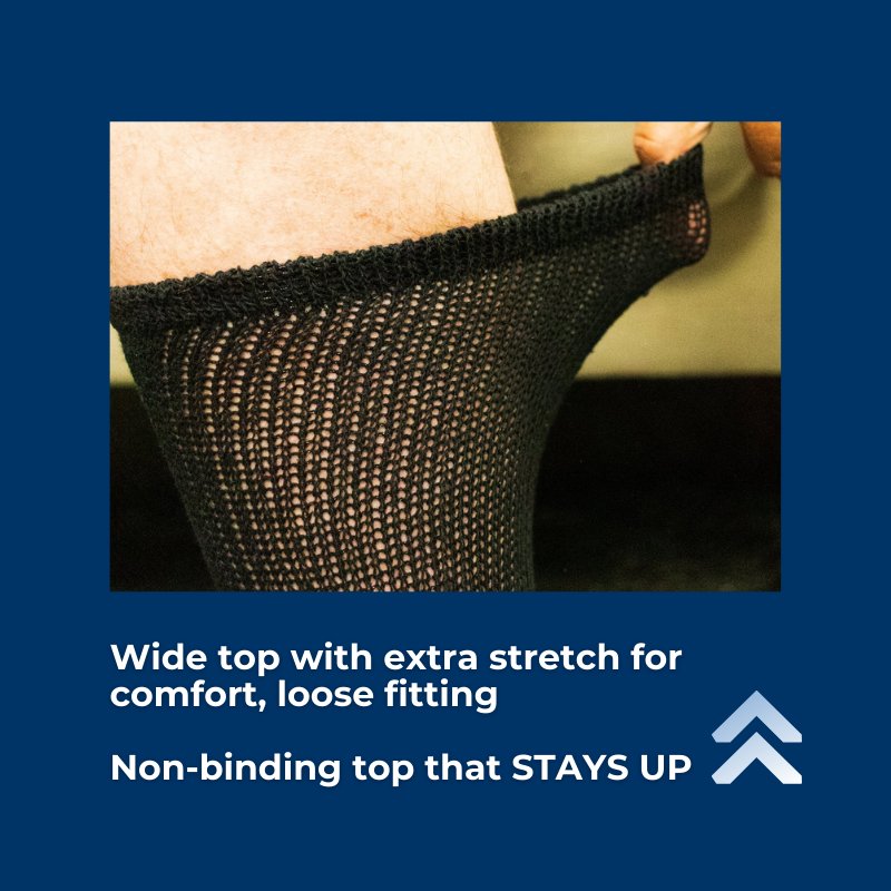 Men's Ultra-Soft Upper Calf Diabetic Socks (4 Pair) - P's One-Stop Shop 