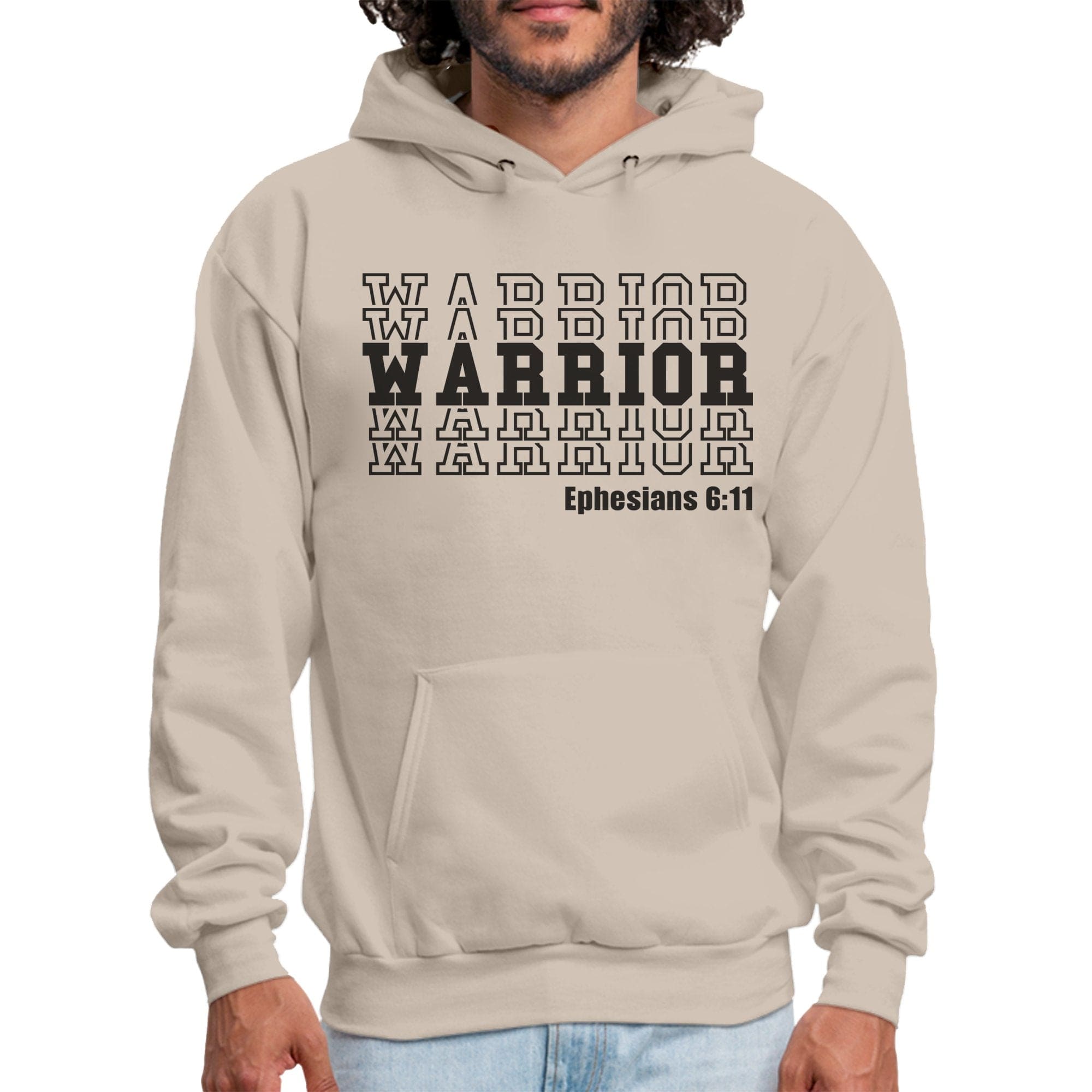 Mens Graphic Hoodie - Warrior - P's One-Stop Shop 