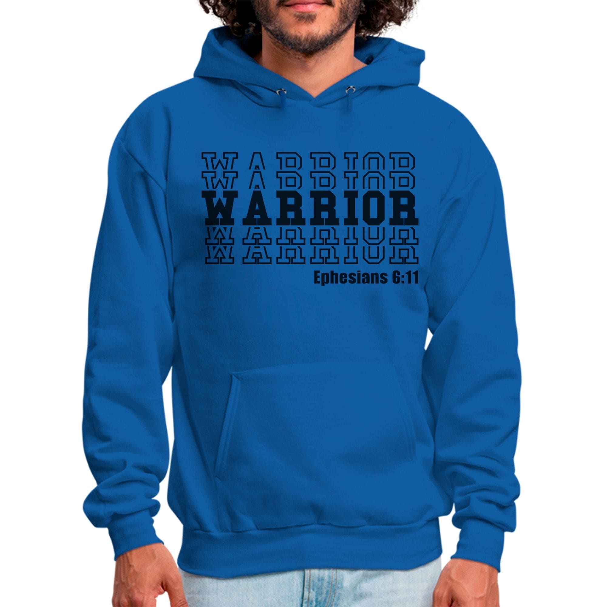 Mens Graphic Hoodie - Warrior - P's One-Stop Shop 