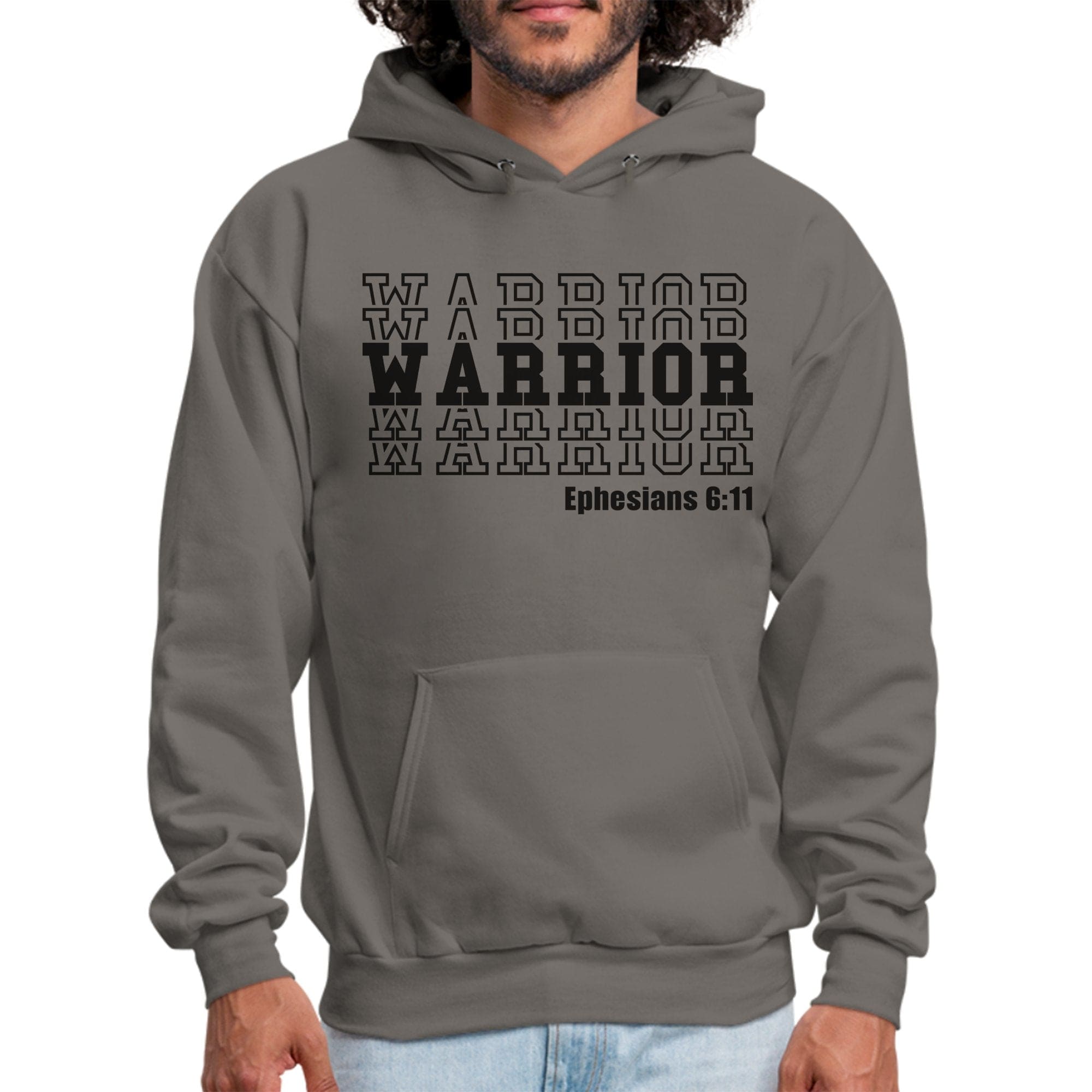 Mens Graphic Hoodie - Warrior - P's One-Stop Shop 