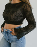 Mesh Spider Web Halftee - P's One-Stop Shop 