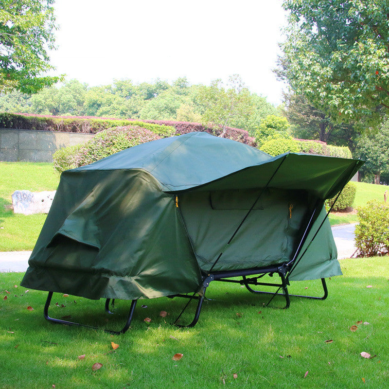Outdoor Thickened Oxford Cloth Insulated Off Ground Tent For Two Camping And Fishing Tent - P's One-Stop Shop 