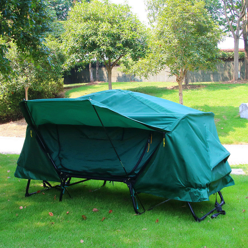 Outdoor Thickened Oxford Cloth Insulated Off Ground Tent For Two Camping And Fishing Tent - P's One-Stop Shop 