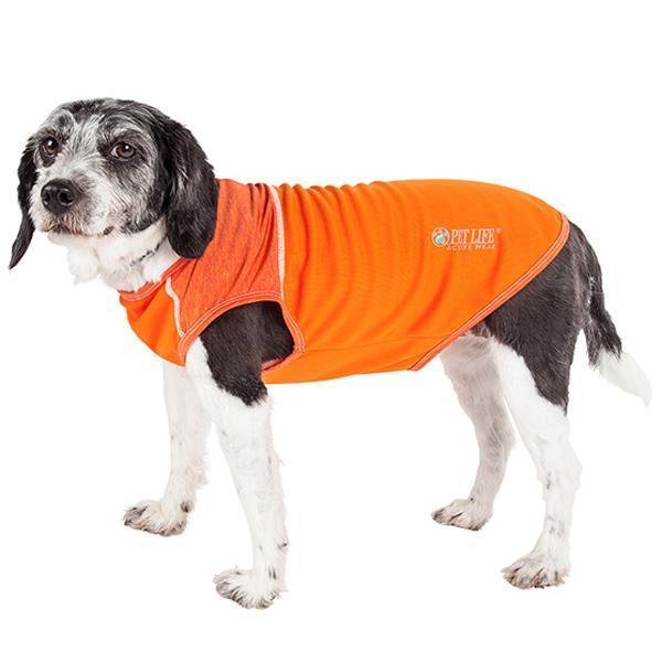 Pet Life ® Active 'Aero-Pawlse' Quick-Dry and 4-Way-Stretch Yoga Fitness Dog T-Shirt Tank Top - P's One-Stop Shop 
