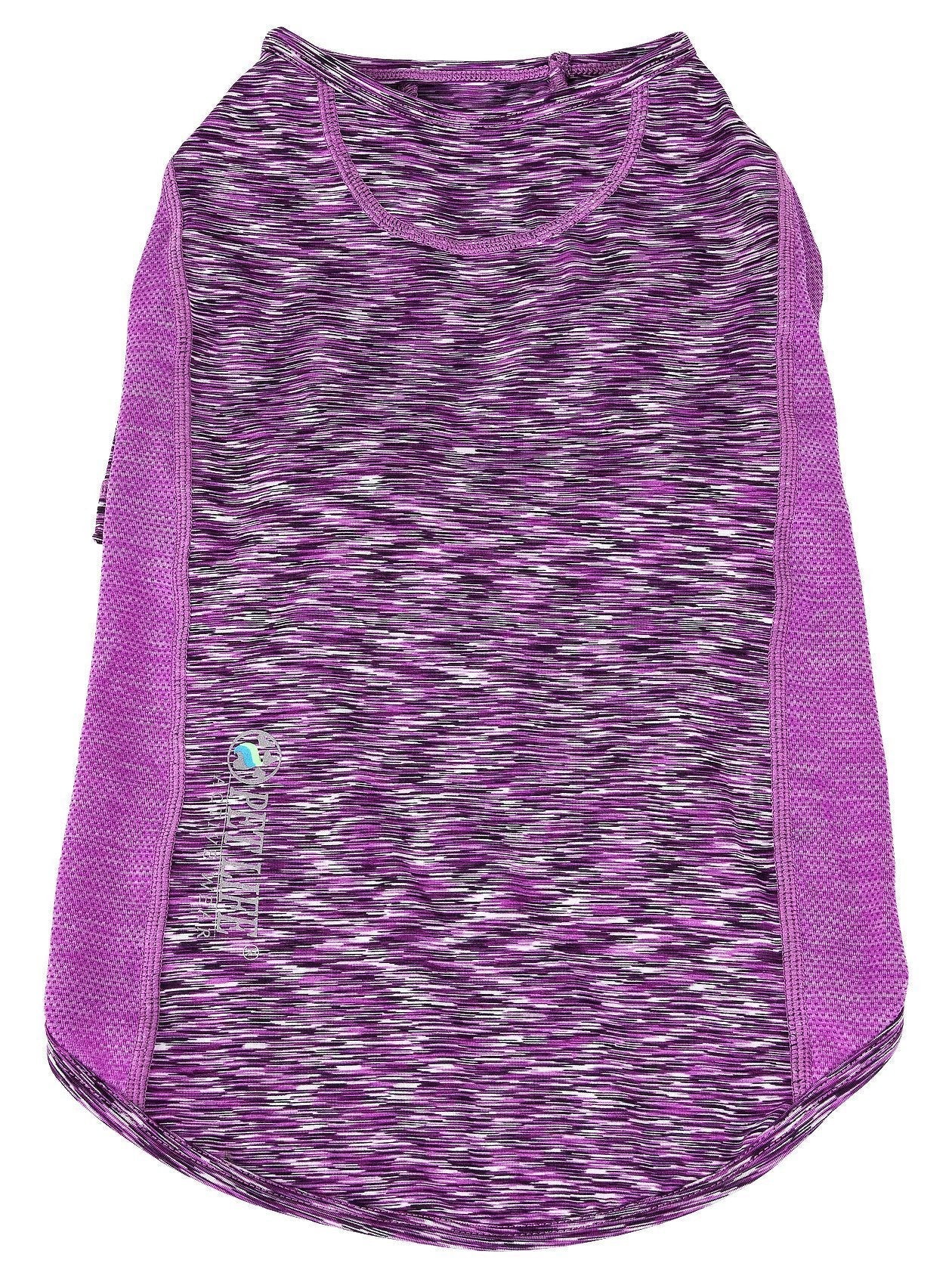 Pet Life ® Active 'Warf Speed' Heathered Ultra-Stretch Yoga Fitness Dog T-Shirt - P's One-Stop Shop 