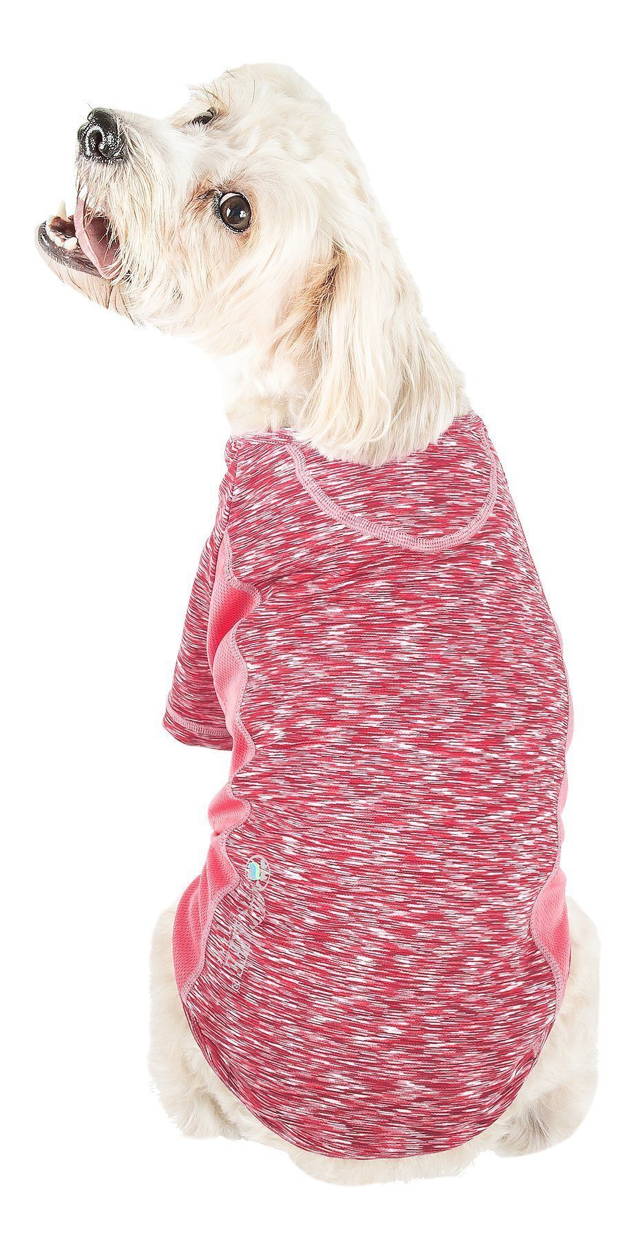 Pet Life ® Active 'Warf Speed' Heathered Ultra-Stretch Yoga Fitness Dog T-Shirt - P's One-Stop Shop 