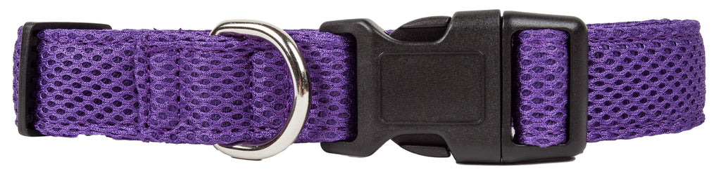 Pet Life ®  'Aero Mesh' Dual-Sided Breathable and Adjustable Thick Mesh Dog Collar - P's One-Stop Shop 