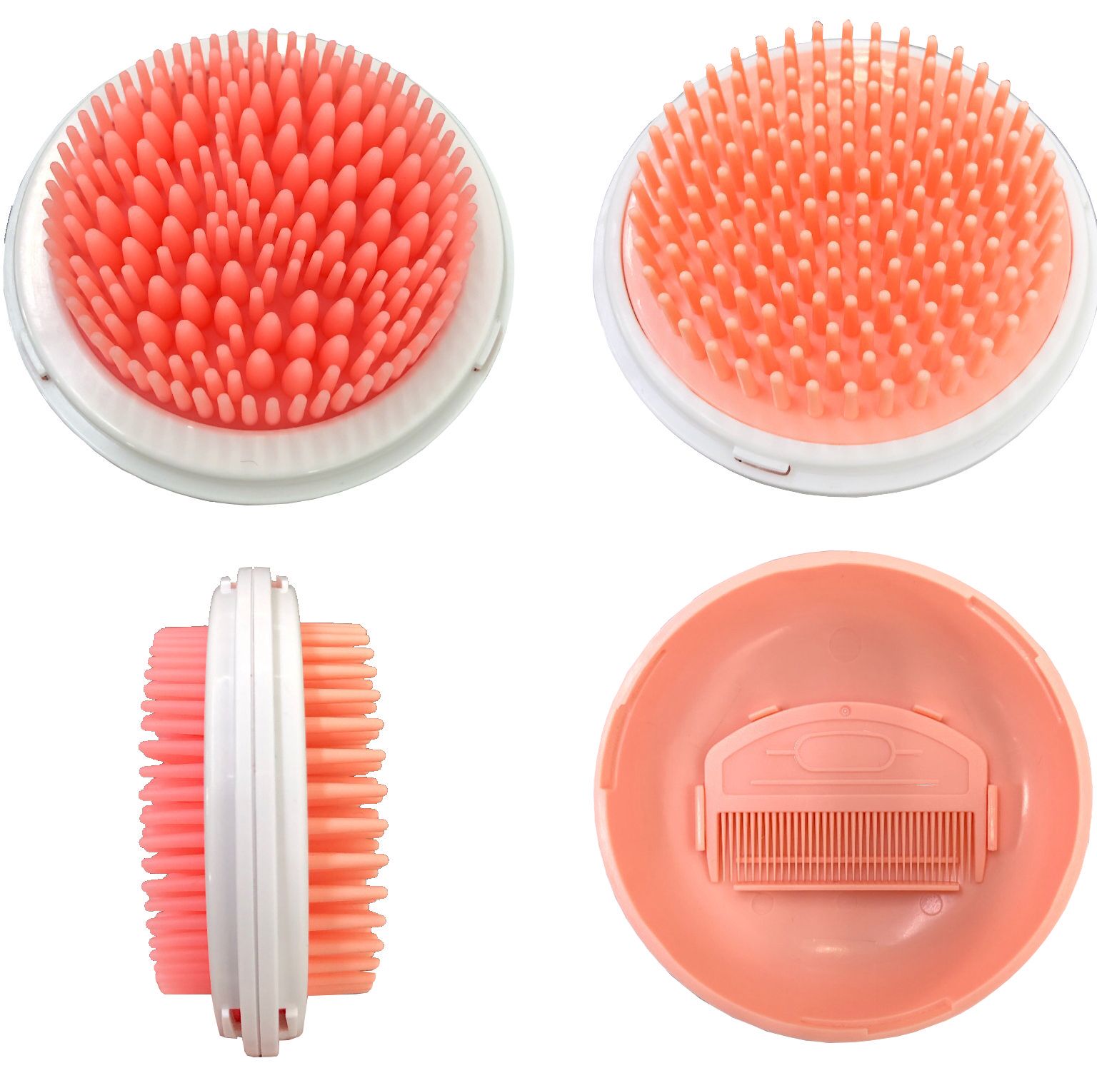 Pet Life ® 'Bravel' 3-in-1 Travel Pocketed Dual Grooming Brush and Pet Comb - P's One-Stop Shop 