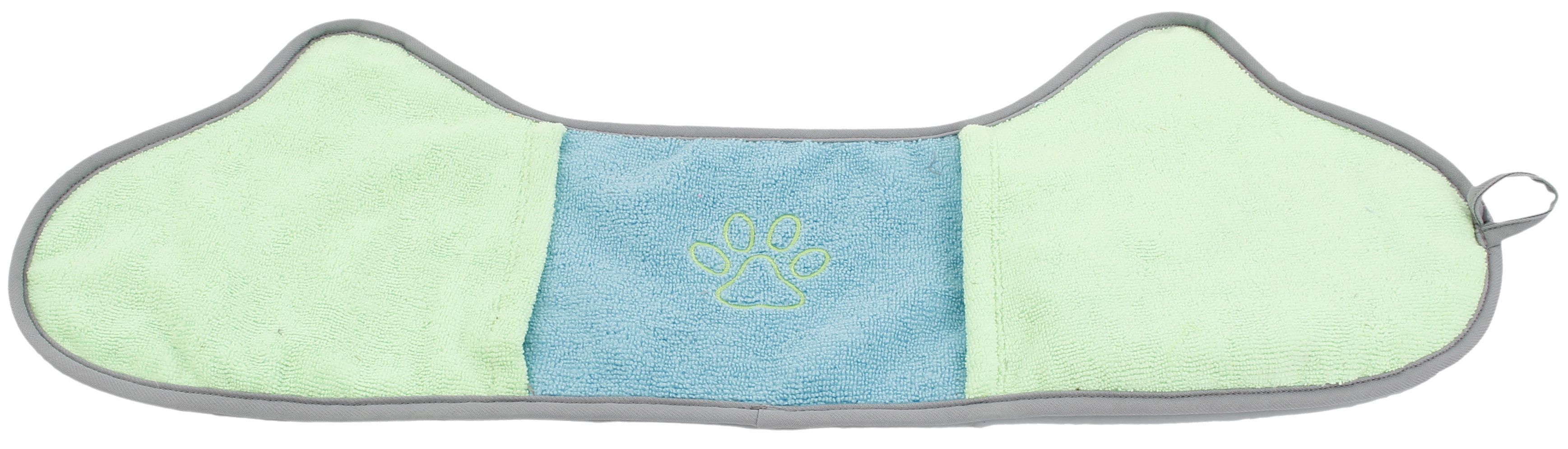 Pet Life ® 'Bryer' 2-in-1 Hand-Inserted Microfiber Pet Grooming Towel and Brush - P's One-Stop Shop 