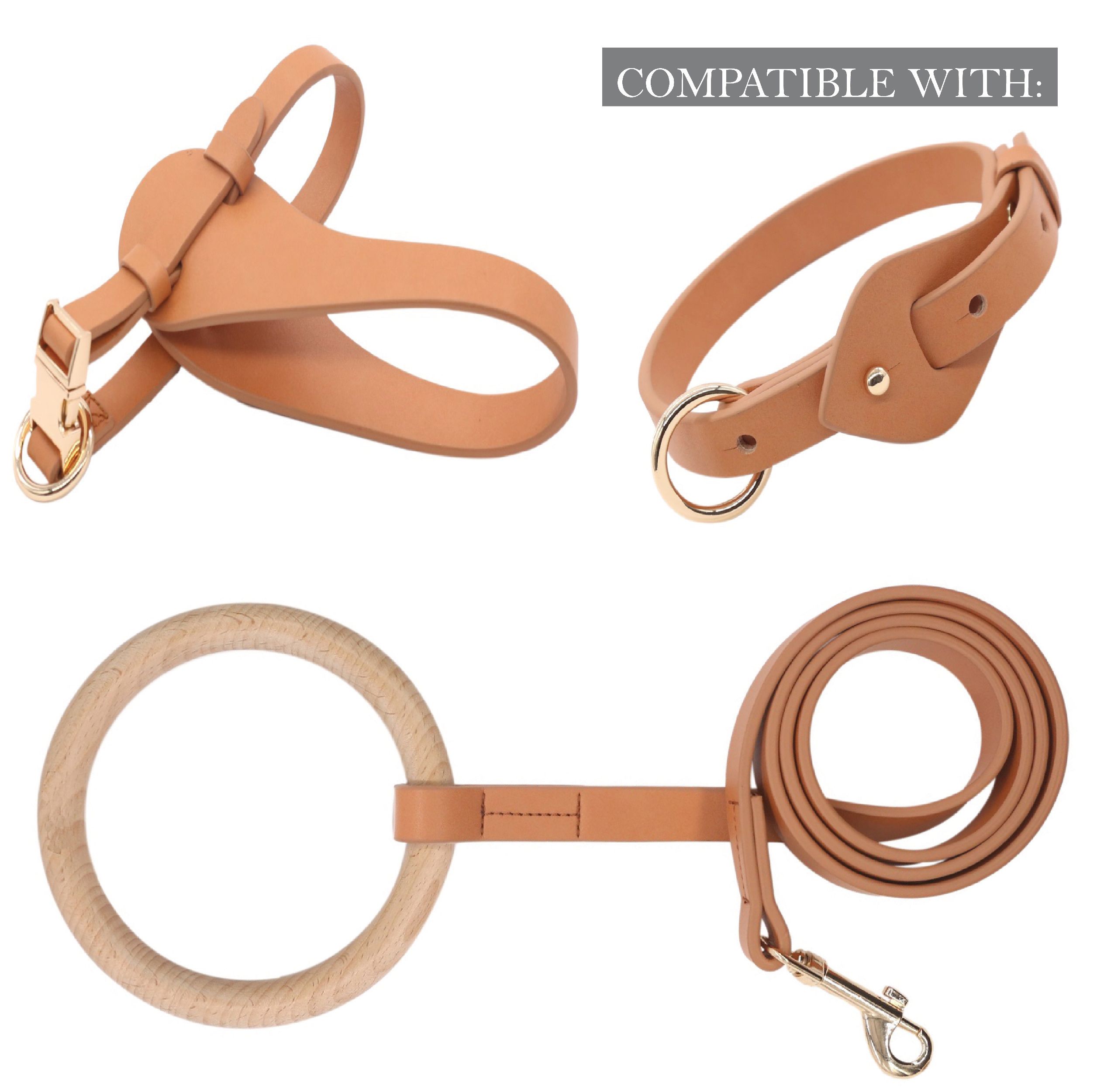 Pet Life ® 'Ever-Craft' Boutique Series Adjustable Designer Leather Dog Harness - P's One-Stop Shop 