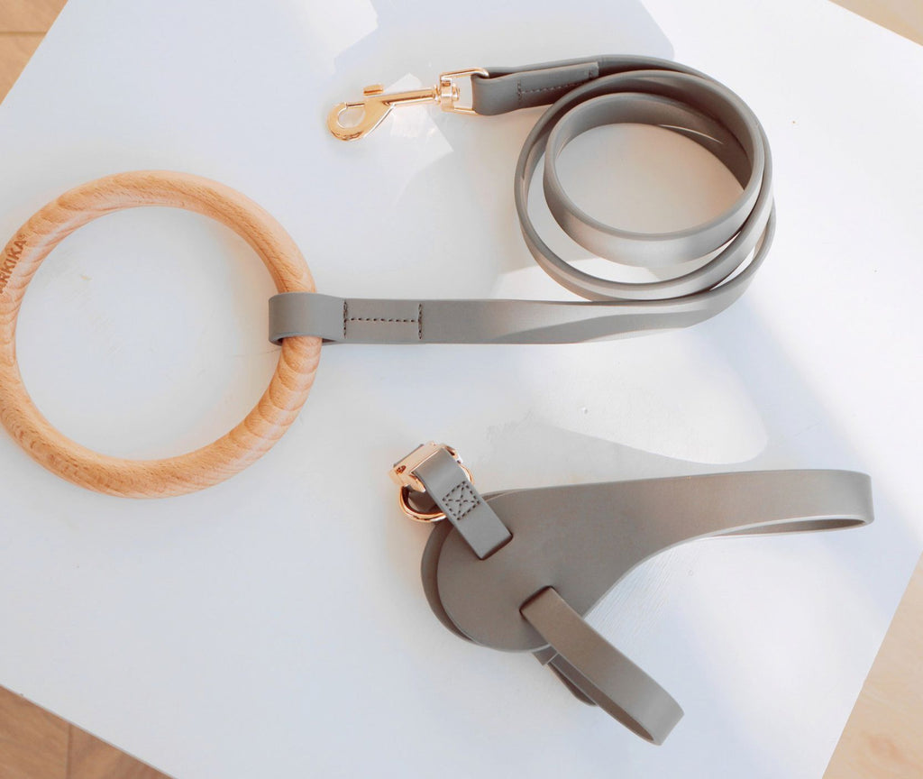 Pet Life ® 'Ever-Craft' Boutique Series Beechwood and Leather Designer Dog Leash - P's One-Stop Shop 