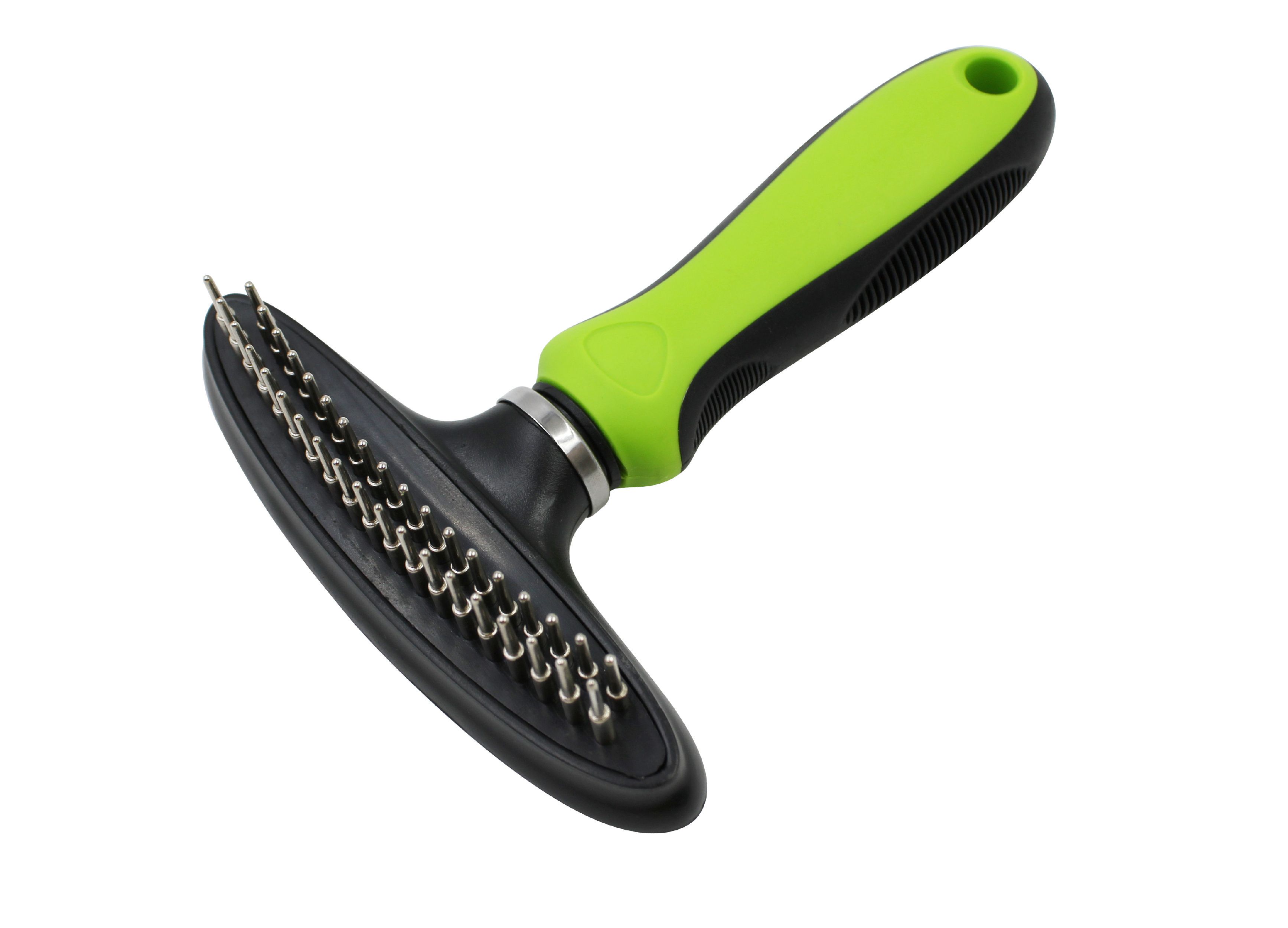 Pet Life ® Flex Series Dual-Row Grooming Rake Pet Comb - P's One-Stop Shop 