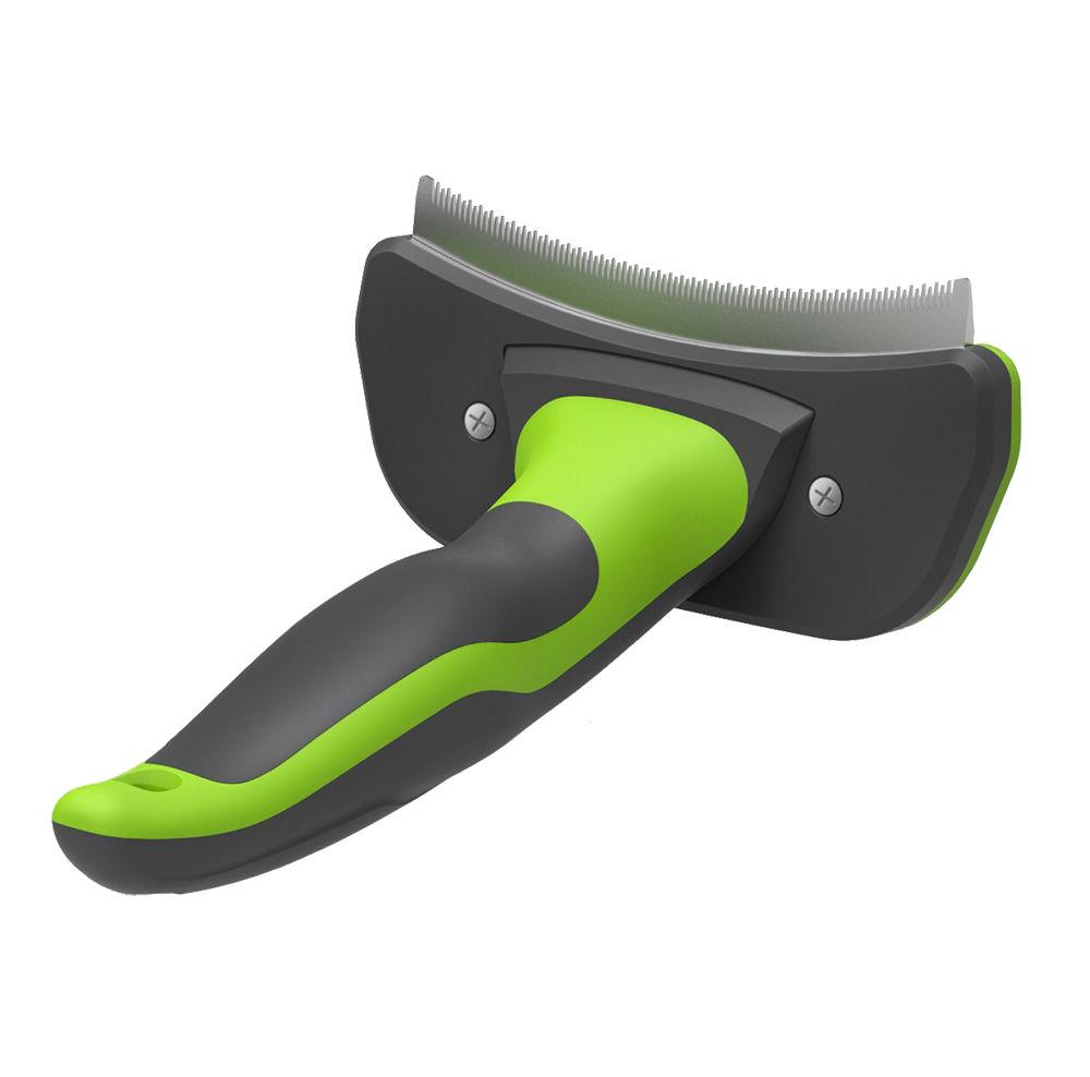 Pet Life ® 'Fur-Guard' Easy Self-Cleaning Grooming Deshedder Pet Comb - P's One-Stop Shop 