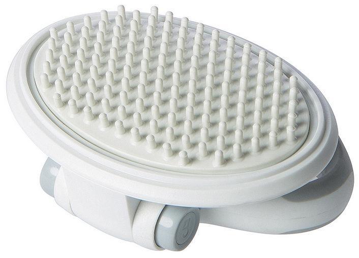 Pet Life ® 'Gyrater' Swivel Travel Silicone Massage Grooming Cat Brush - P's One-Stop Shop 
