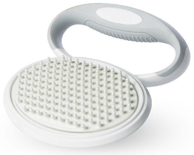 Pet Life ® 'Gyrater' Swivel Travel Silicone Massage Grooming Cat Brush - P's One-Stop Shop 