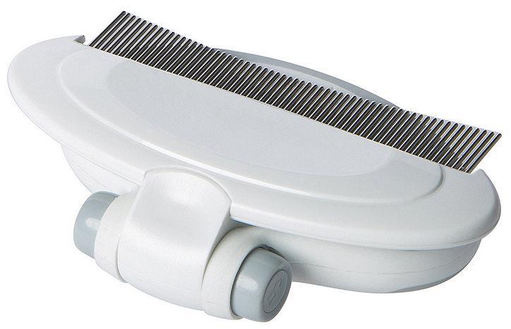 Pet Life ® 'Gyrater' Travel Swivel Curved Pet Grooming Pin Comb - P's One-Stop Shop 
