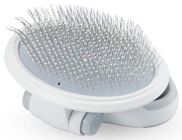 Pet Life ® 'Gyrater' Travel Swivel Pet Grooming Slicker Brush - P's One-Stop Shop 