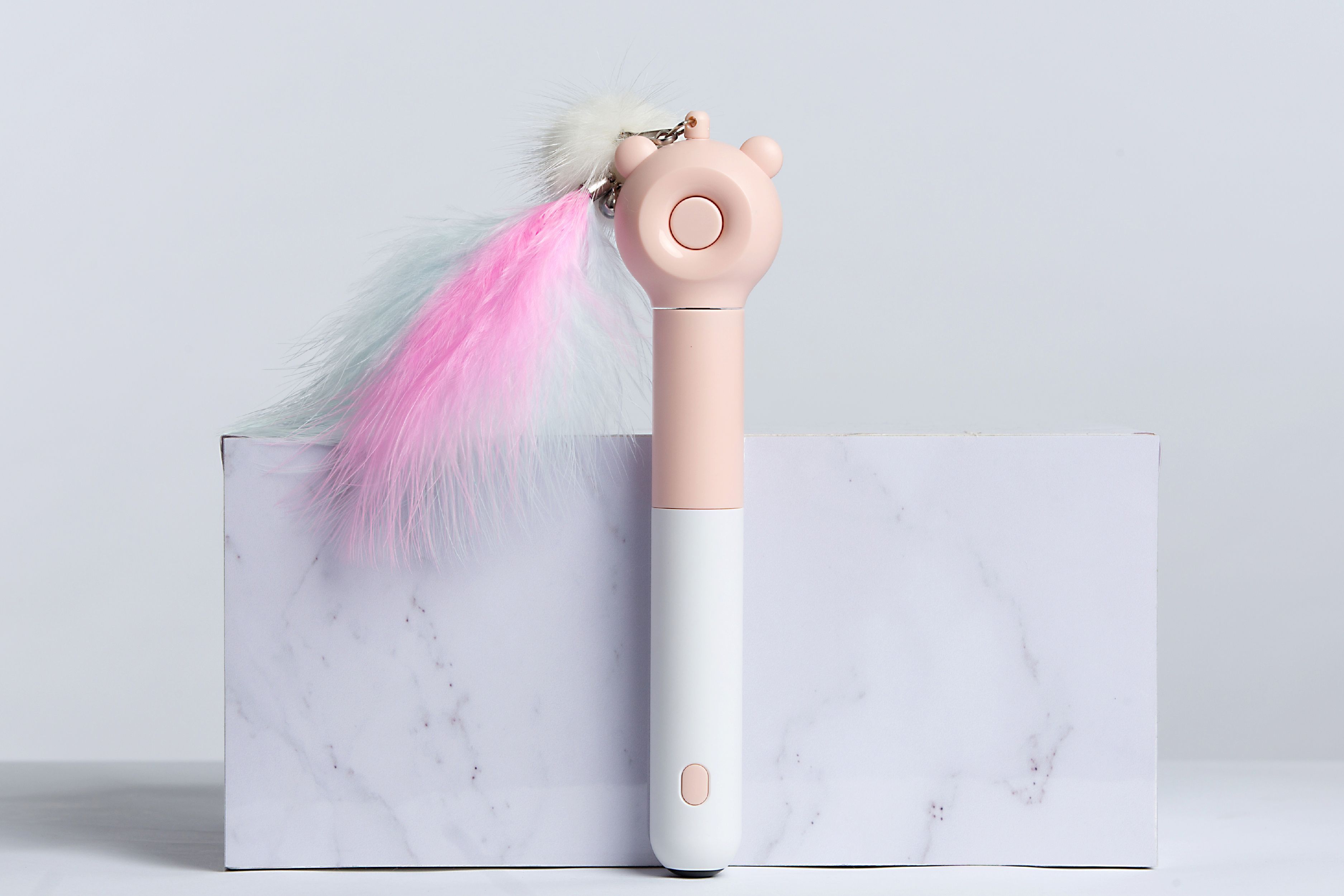 Pet Life ® 'KITIQUE" 3-in-1 Retractable and Extendable Feathered and Laser Wand Kitty Cat Teaser - P's One-Stop Shop 