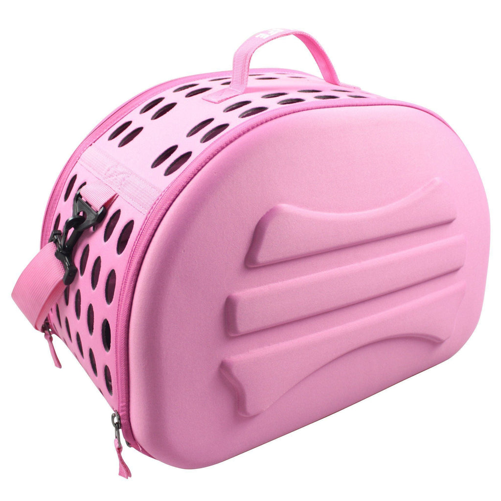 Pet Life ® 'Narrow Shelled' Lightweight Collapsible Military Grade Fashion Designer Travel Pet Dog Carrier Crate - P's One-Stop Shop 